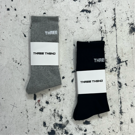 Ribbed Socks - Grey